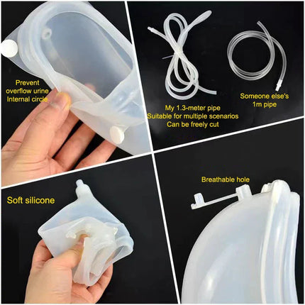 ComfortFit | Silicone Urine Collector Bag with Leak Prevention | Comfortable Solution for Adults 6