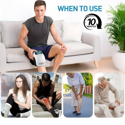ComfortFlex | Electric Heated Knee Massager with Adjustable Compression | Portable Support for Daily Relief 3