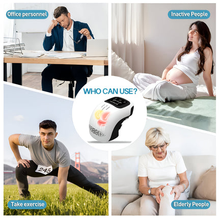 ComfortFlex | Electric Heated Knee Massager with Adjustable Compression | Portable Support for Daily Relief 4