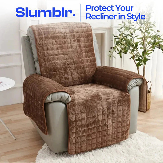 ComfortGuard | Recliner Chair Cover with Elastic Straps & Washable Microfiber | Stylish Protection for Homes with Kids and Pets 1