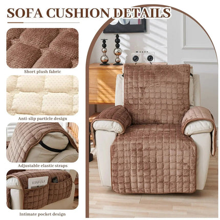 ComfortGuard | Recliner Chair Cover with Elastic Straps & Washable Microfiber | Stylish Protection for Homes with Kids and Pets 3