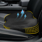 ComfortLift | Car Seat Cushion with Memory Foam for Lumbar Support and Enhanced Comfort 0
