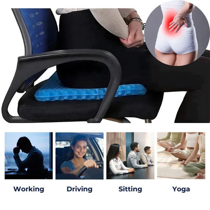 ComfortLift | Orthopedic Gel Seat Cushion with Breathable Honeycomb Design | Tailbone Support for Pain Relief 6