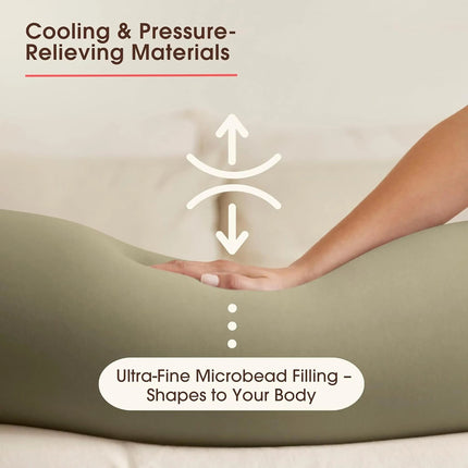 ComfortNest | Adjustable Full Body Pregnancy Pillow with Removable Cover | Ergonomic Support for Better Sleep 4
