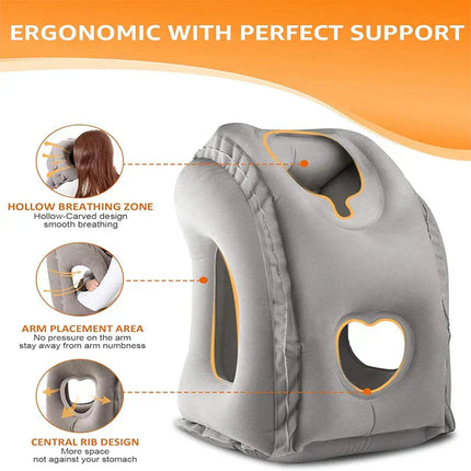 ComfortRest | Ergonomic Travel Pillow for Neck & Head with 45° Angle Support | Compact Design for Ultimate Comfort 1