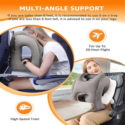 ComfortRest | Ergonomic Travel Pillow for Neck & Head with 45° Angle Support | Compact Design for Ultimate Comfort 2
