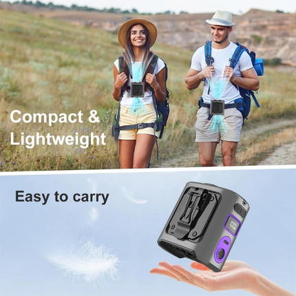 Comfort Breeze | Portable Waist Fan with 8000mAh Battery & 100 Speed Settings | Versatile Design for Ultimate Cooling 4