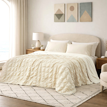 Comfort Collection | Cooling Comforter with Advanced Airflow | Lightweight Seersucker Design for Hot Sleepers 0