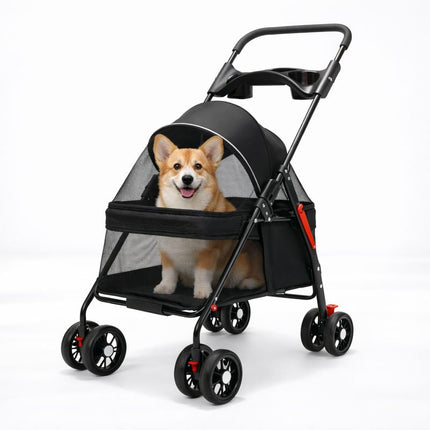 Comfort Collection | Pet Stroller for Dogs & Cats with Lightweight Design | Foldable & Breathable for Easy Travel 1