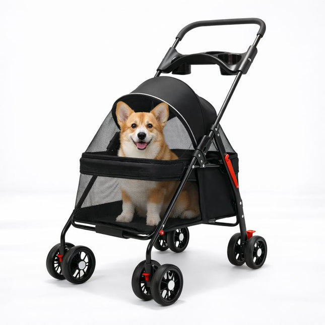 Comfort Collection | Pet Stroller for Dogs & Cats with Lightweight Design | Foldable & Breathable for Easy Travel 1