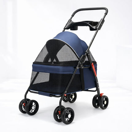 Comfort Collection | Pet Stroller for Dogs & Cats with Lightweight Design | Foldable & Breathable for Easy Travel 10