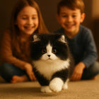 Comfort Companion | Realistic Plush Cat Stuffed Animal with Soft Texture | Ideal for Relaxation and Comfort 0