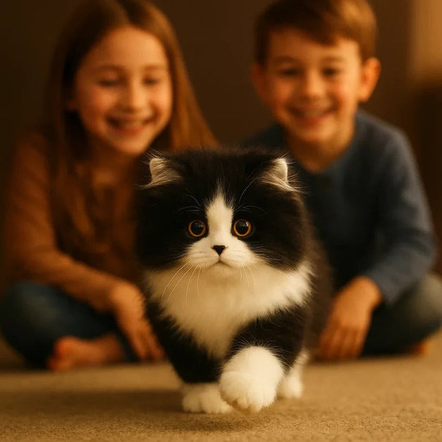 Comfort Companion | Realistic Plush Cat Stuffed Animal with Soft Texture | Ideal for Relaxation and Comfort 0