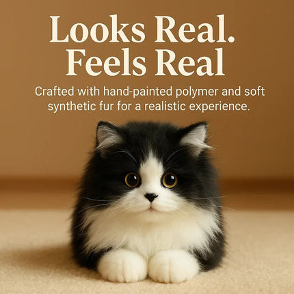 Comfort Companion | Realistic Plush Cat Stuffed Animal with Soft Texture | Ideal for Relaxation and Comfort 3
