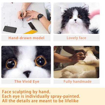 Comfort Companion | Realistic Plush Cat Stuffed Animal with Soft Texture | Ideal for Relaxation and Comfort 6