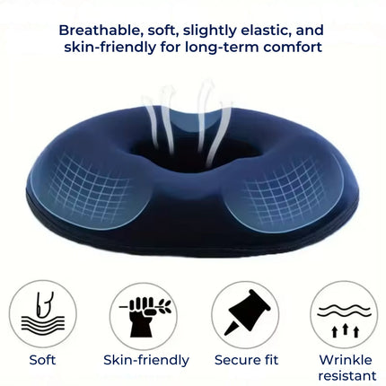 Comfort Cushion | Donut Seat Cushion for Tailbone Relief with Memory Foam | Washable Cover for Office & Travel 5