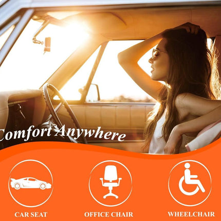 Comfort Cushion | Memory Foam Car Seat Cushion with Ergonomic Support | Lumbar Back Relief for Pain-Free Driving 2