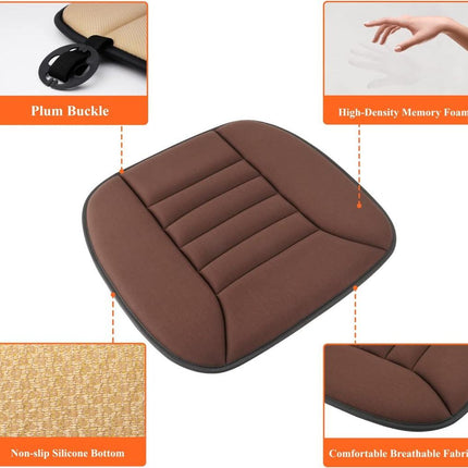 Comfort Cushion | Memory Foam Car Seat Cushion with Ergonomic Support | Lumbar Back Relief for Pain-Free Driving 4