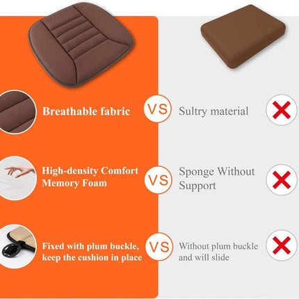 Comfort Cushion | Memory Foam Car Seat Cushion with Ergonomic Support | Lumbar Back Relief for Pain-Free Driving 6