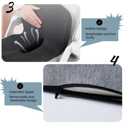 Comfort Cushion | Memory Foam Seat Cushion with Ergonomic Design | Posture Support for All-Day Comfort 4