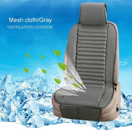Comfort Drive | Electric Air-Cooled Car Seat Cover with Integrated Fan | Breathable Mesh & Leather for Summer Relief 2
