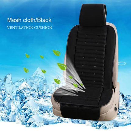 Comfort Drive | Electric Air-Cooled Car Seat Cover with Integrated Fan | Breathable Mesh & Leather for Summer Relief 3