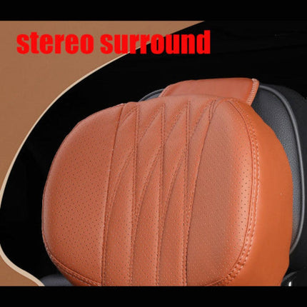 Comfort Drive | Ergonomic Memory Foam Neck Pillow with Soft Leather Cover | Universal Fit for Relaxed Travel 5