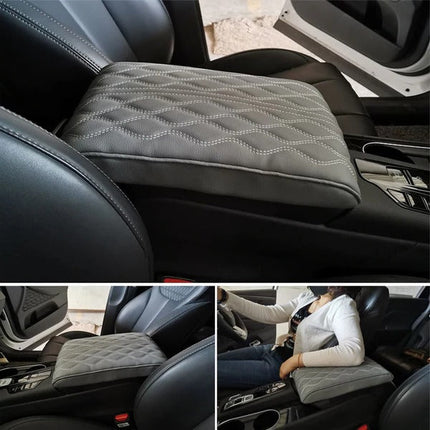 Comfort Drive | Leather Car Armrest Cushion with Memory Foam Support | Ergonomic Design for Driving Comfort 1