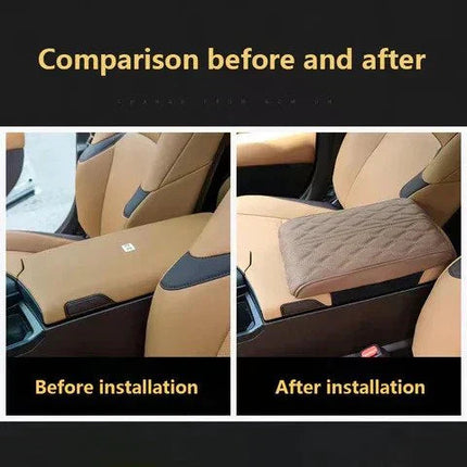 Comfort Drive | Leather Car Armrest Cushion with Memory Foam Support | Ergonomic Design for Driving Comfort 4