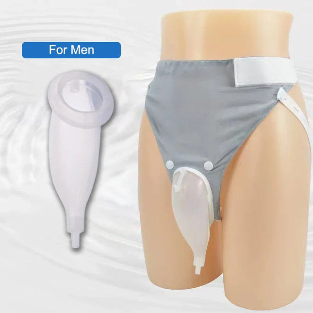 Comfort Fit | Adult Urine Collector with Silicone Cavity & Breathable Cotton Underwear | Leakproof Design for Secure Use 0