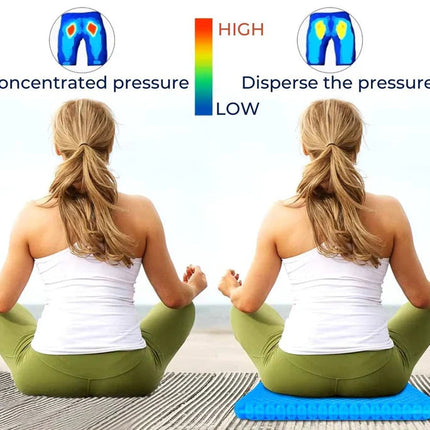 Comfort Gel Cushion | Cooling Seat Cushion with Breathable Design | Flexible Support for Pain Relief 3