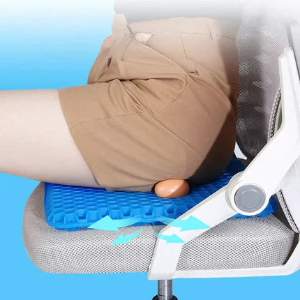 Comfort Gel Cushion | Cooling Seat Cushion with Breathable Design | Flexible Support for Pain Relief 6