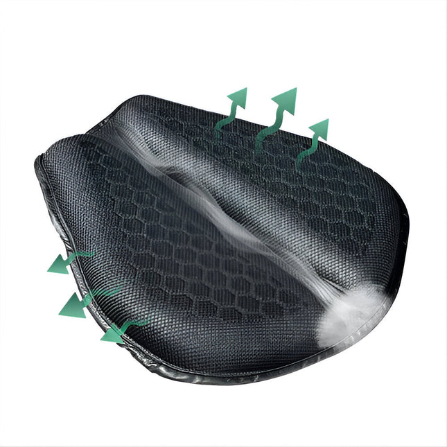 Comfort Gel Seat Cushion | Motorcycle Seat Pad with Shock Absorption | Breathable Design for Long Rides 1