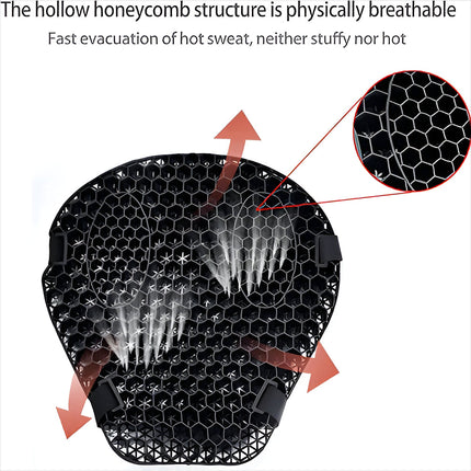 Comfort Gel Seat Cushion | Motorcycle Seat Pad with Shock Absorption | Breathable Design for Long Rides 4