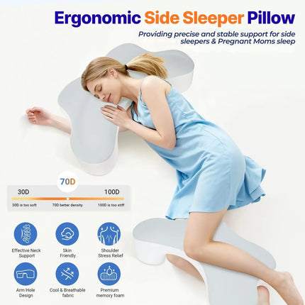 Comfort Haven | Backrest Pillow with Arms for Ultimate Support | Plush Design for Reading and Relaxing 2