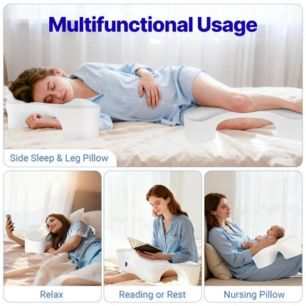 Comfort Haven | Backrest Pillow with Arms for Ultimate Support | Plush Design for Reading and Relaxing 4