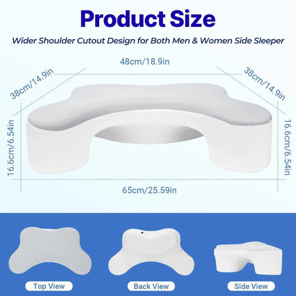 Comfort Haven | Backrest Pillow with Arms for Ultimate Support | Plush Design for Reading and Relaxing 8