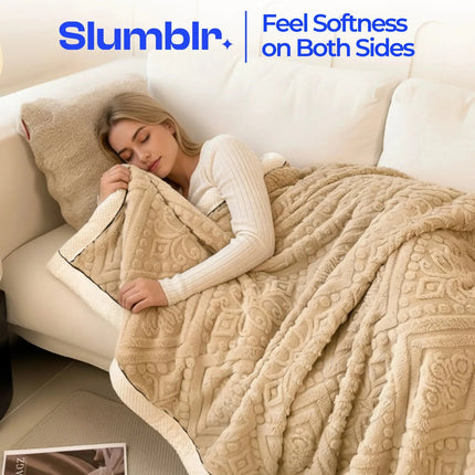 Comfort Haven | Double-Sided Thickened Blanket with Reversible Design | Soft, Breathable Fabric for Year-Round Comfort 1