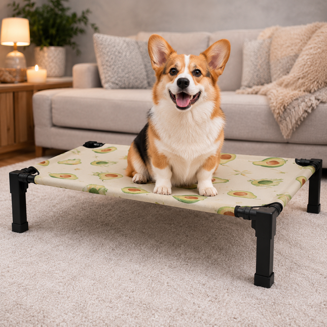 Comfort Haven | Elevated Dog Bed with Chew-Proof Design | Portable Cot for Year-Round Comfort 0