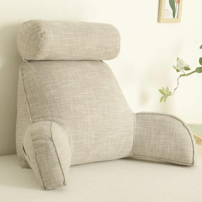Comfort Haven | Lumbar Support Pillow with Adjustable Headrest & Armrests | Back Cushion for Relief from Back Pain 0