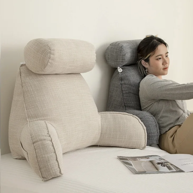 Comfort Haven | Lumbar Support Pillow with Adjustable Headrest & Armrests | Back Cushion for Relief from Back Pain 1