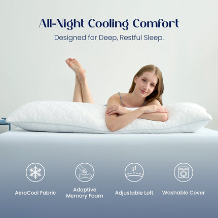 Comfort Haven | Pregnancy Body Pillow with Adjustable Cooling Fabric | Versatile Support for Sleep and Maternity Comfort 5