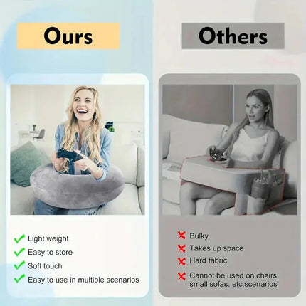 Comfort Haven | Reading Pillow with Arms for Ultimate Relaxation | U-Shape Design for Reading and Crafting 5