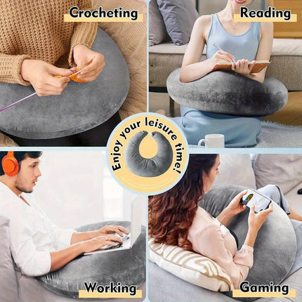 Comfort Haven | Reading Pillow with Arms for Ultimate Relaxation | U-Shape Design for Reading and Crafting 6