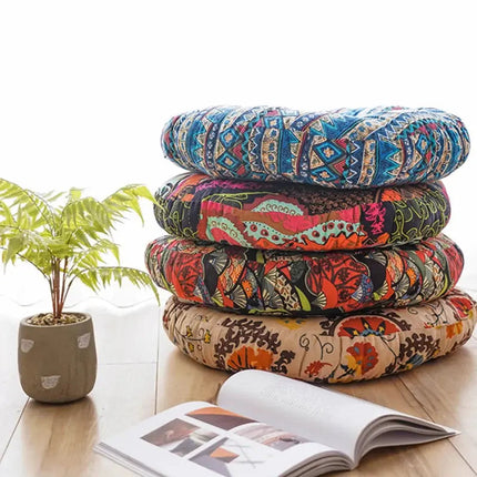 Comfort Haven | Round Floor Cushion with Thickened Padding | Soft Seating for Meditation and Relaxation 3