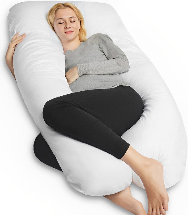 Comfort Haven | U-Shaped Pregnancy Pillow with Soft Cotton Cover | Ultimate Support for Restful Sleep 0