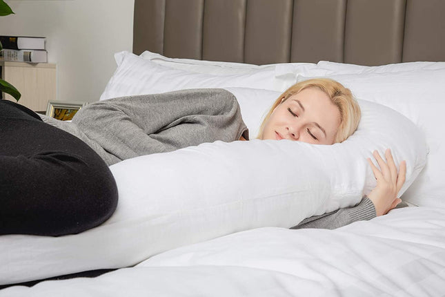 Comfort Haven | U-Shaped Pregnancy Pillow with Soft Cotton Cover | Ultimate Support for Restful Sleep 1