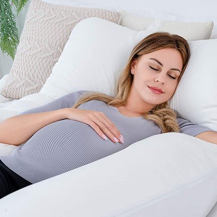 Comfort Haven | U-Shaped Pregnancy Pillow with Soft Cotton Cover | Ultimate Support for Restful Sleep 2