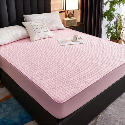 Comfort Haven | Waterproof Mattress Pad Cover with Latex Layer | Soft Cotton for Ultimate Protection 8