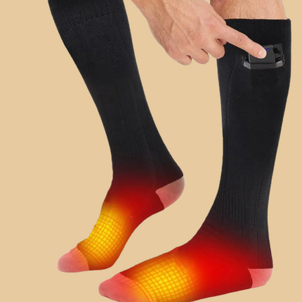 Comfort Heat | Unisex Heated Socks with Rechargeable Batteries | 3 Temperature Settings for Ultimate Warmth 0